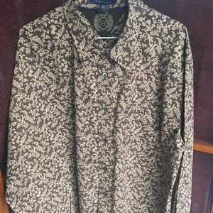 Tommy Hilfiger Psychedelic paisley mens shirt XL